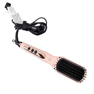 L'ANGE HAIR Le Vite Straightening Brush Heated Straightener Flat Iron